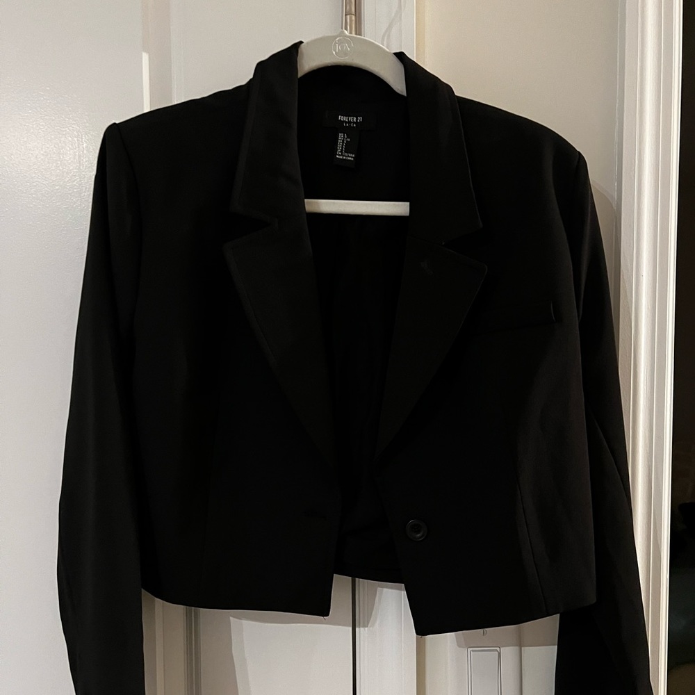 crop blazer